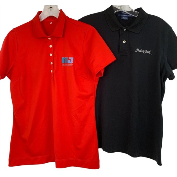 Lot of 2 Womens Golf Polo Largs Tops Nike Jordan Ralph Lauren EUC 8845 - Picture 2 of 10